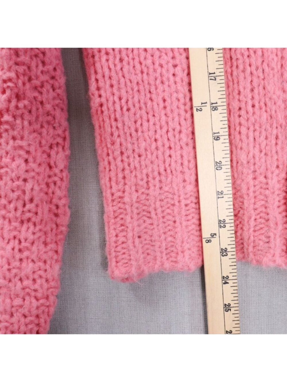 LoveShackFancy Fabietto Alpaca Cardigan Large Pink Cropped Floral - Picture 12 of 12